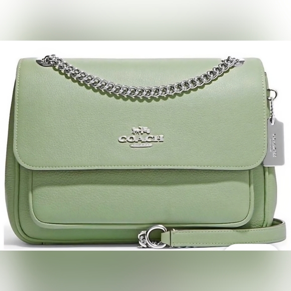 Coach Handbags - Coach 2023 Klare Chain Crossbody 25 Pistachio Leather Bag